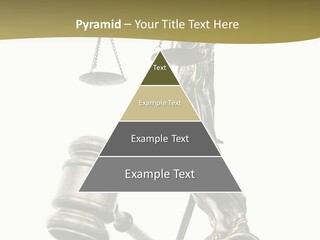 Statue Of Lady Liberty Holding A Balance Scale And A Gavel PowerPoint Template