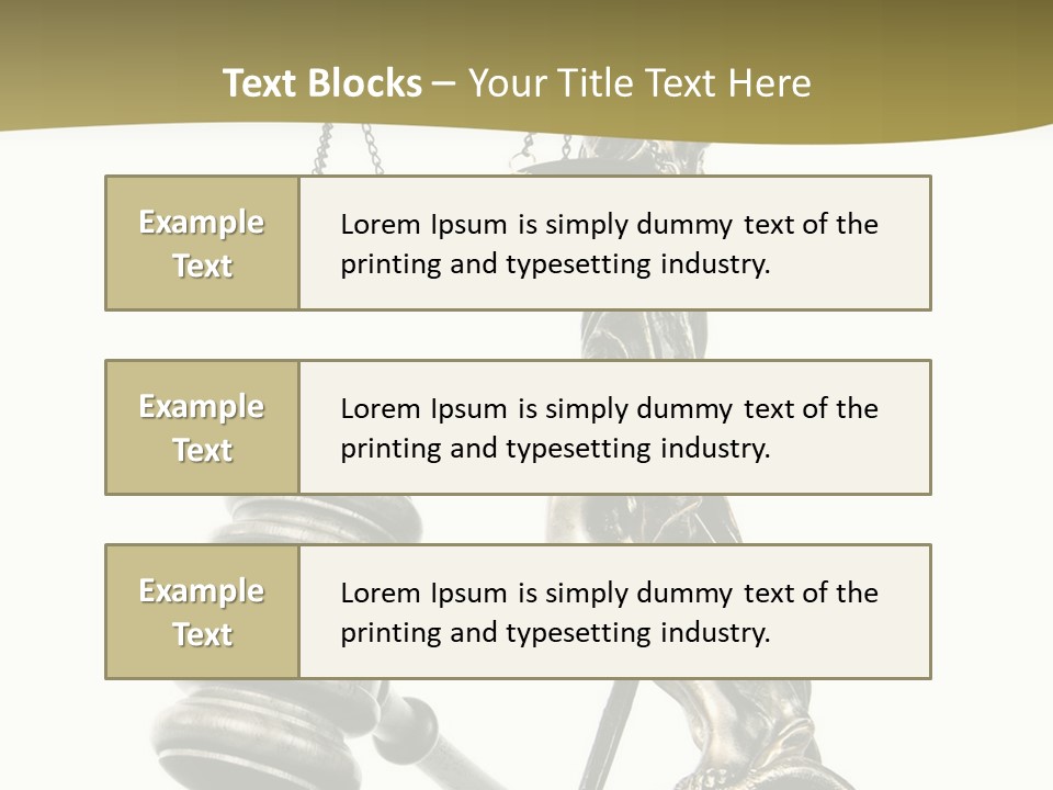 Statue Of Lady Liberty Holding A Balance Scale And A Gavel PowerPoint Template
