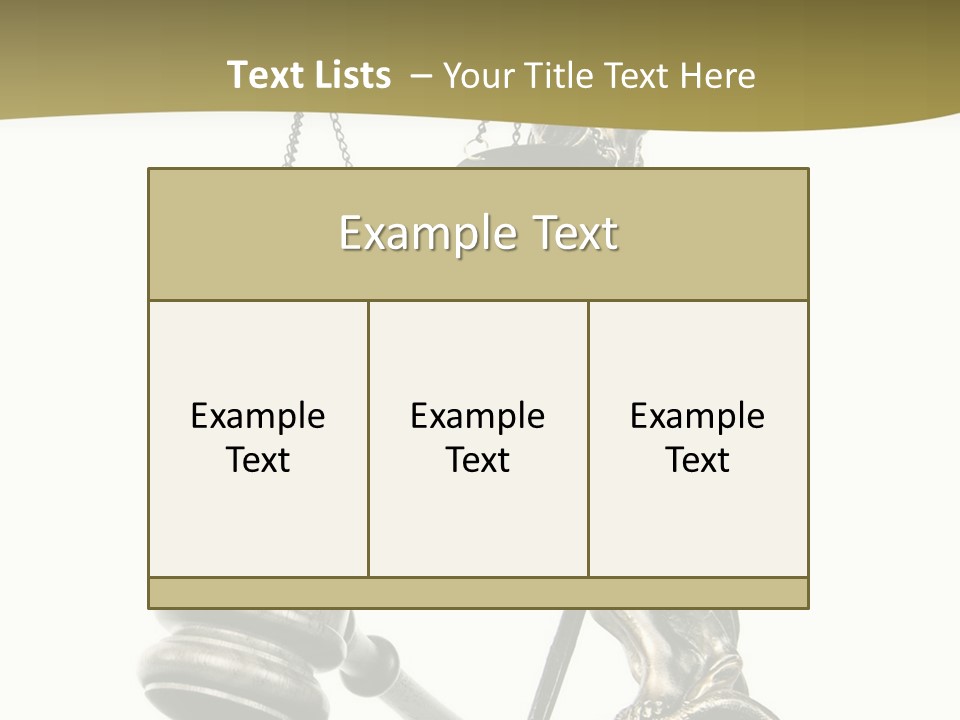 Statue Of Lady Liberty Holding A Balance Scale And A Gavel PowerPoint Template