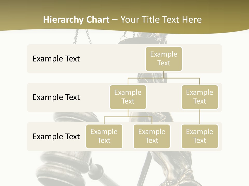 Statue Of Lady Liberty Holding A Balance Scale And A Gavel PowerPoint Template