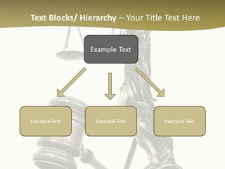 Statue Of Lady Liberty Holding A Balance Scale And A Gavel PowerPoint Template
