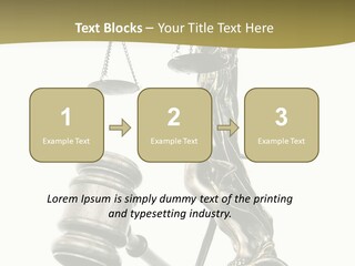 Statue Of Lady Liberty Holding A Balance Scale And A Gavel PowerPoint Template