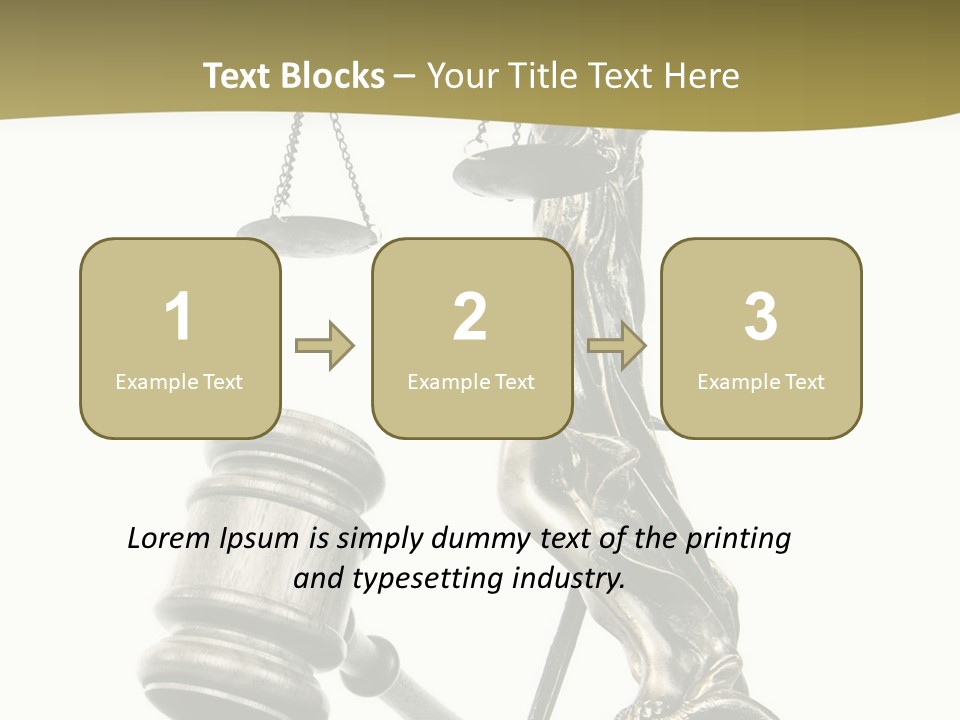 Statue Of Lady Liberty Holding A Balance Scale And A Gavel PowerPoint Template