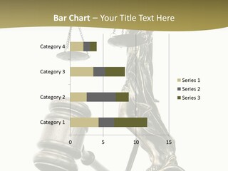 Statue Of Lady Liberty Holding A Balance Scale And A Gavel PowerPoint Template