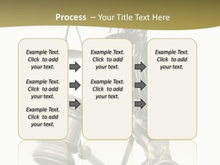Statue Of Lady Liberty Holding A Balance Scale And A Gavel PowerPoint Template