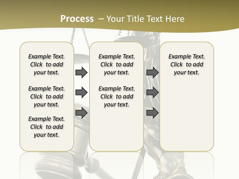 Statue Of Lady Liberty Holding A Balance Scale And A Gavel PowerPoint Template