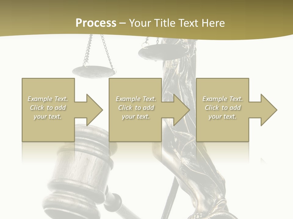 Statue Of Lady Liberty Holding A Balance Scale And A Gavel PowerPoint Template