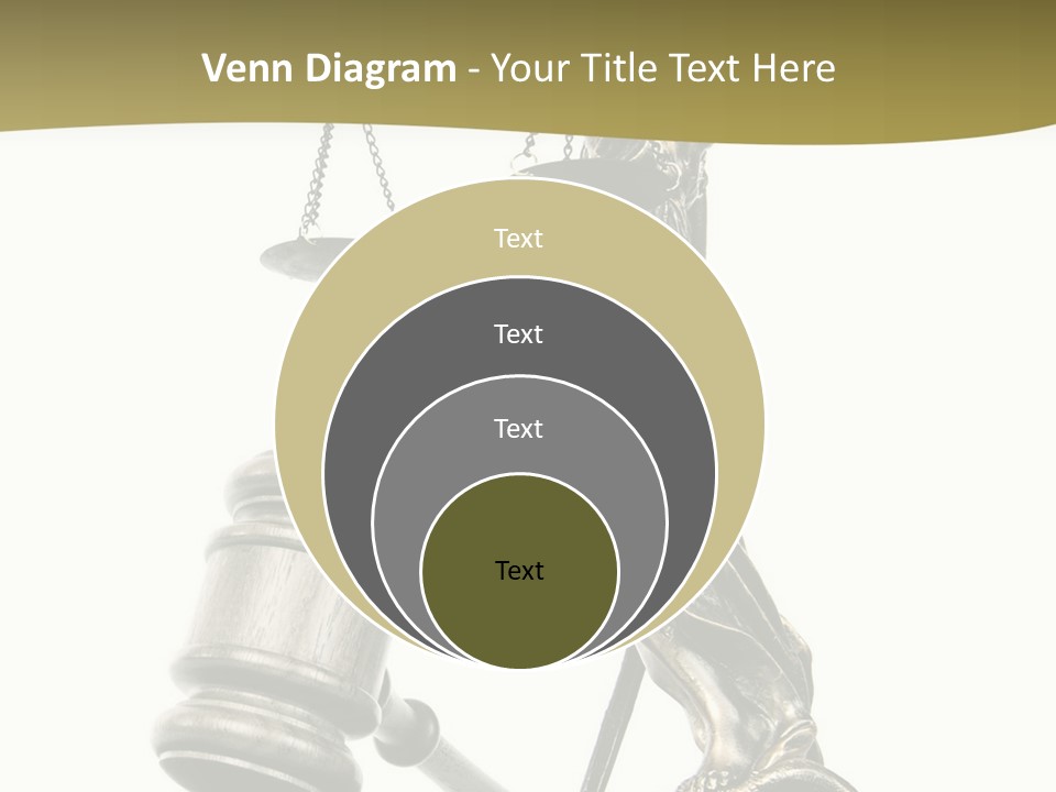 Statue Of Lady Liberty Holding A Balance Scale And A Gavel PowerPoint Template