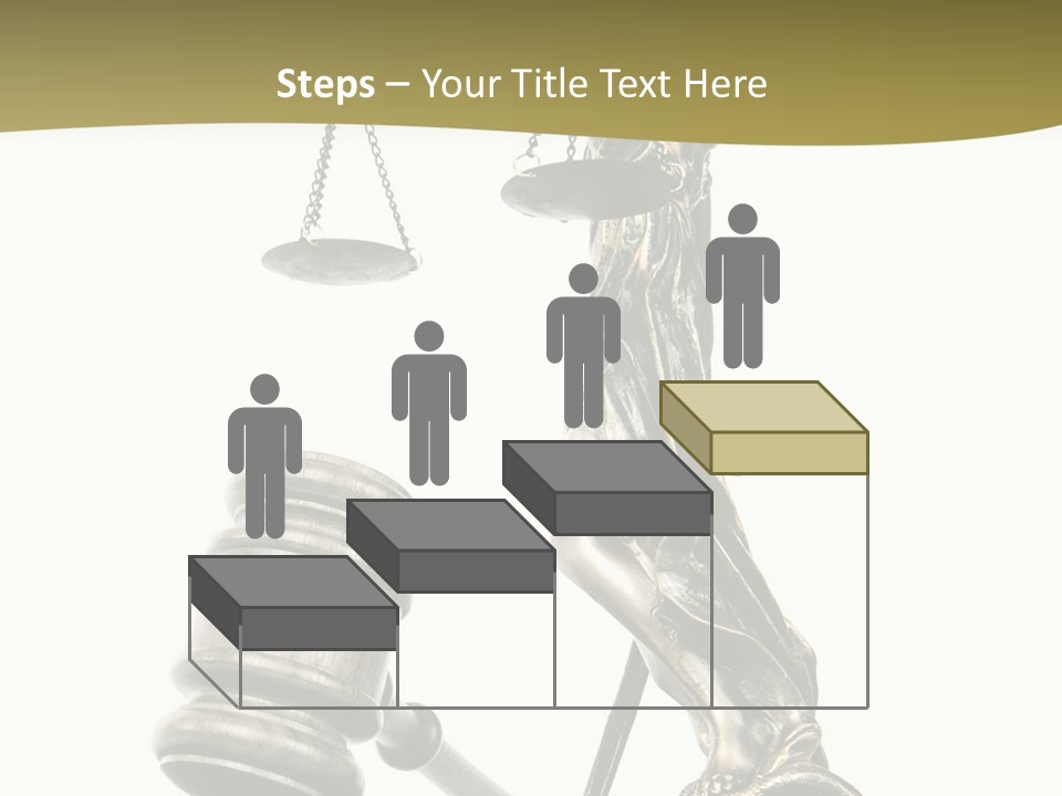 Statue Of Lady Liberty Holding A Balance Scale And A Gavel PowerPoint Template