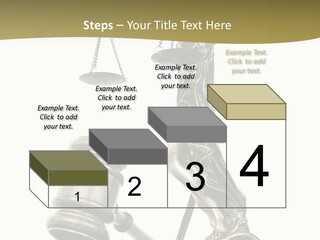 Statue Of Lady Liberty Holding A Balance Scale And A Gavel PowerPoint Template