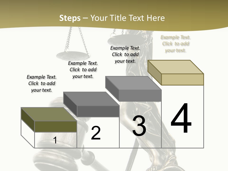 Statue Of Lady Liberty Holding A Balance Scale And A Gavel PowerPoint Template