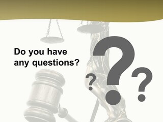 Statue Of Lady Liberty Holding A Balance Scale And A Gavel PowerPoint Template