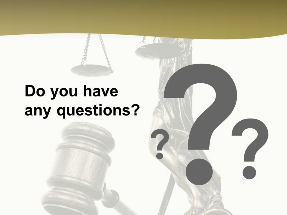 Statue Of Lady Liberty Holding A Balance Scale And A Gavel PowerPoint Template