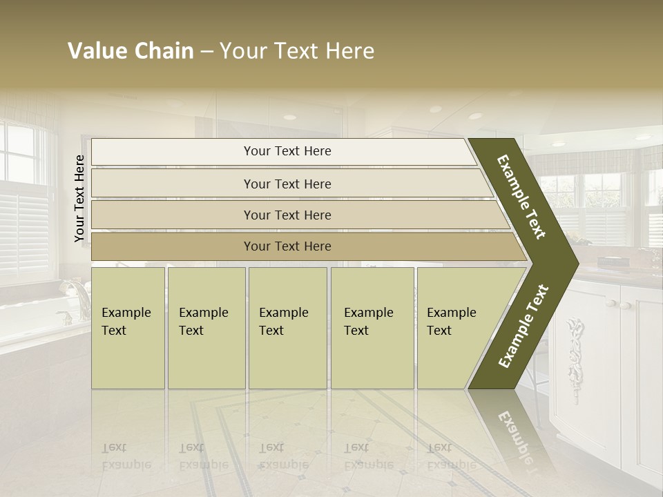 Master Bath With Glass Shower PowerPoint Template