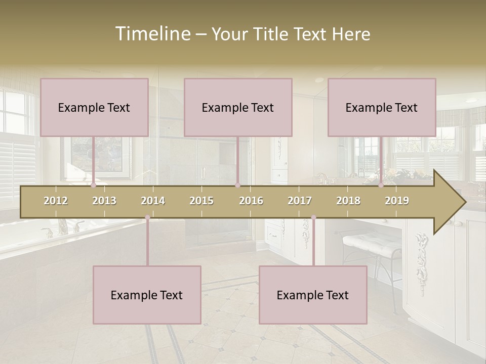 Master Bath With Glass Shower PowerPoint Template
