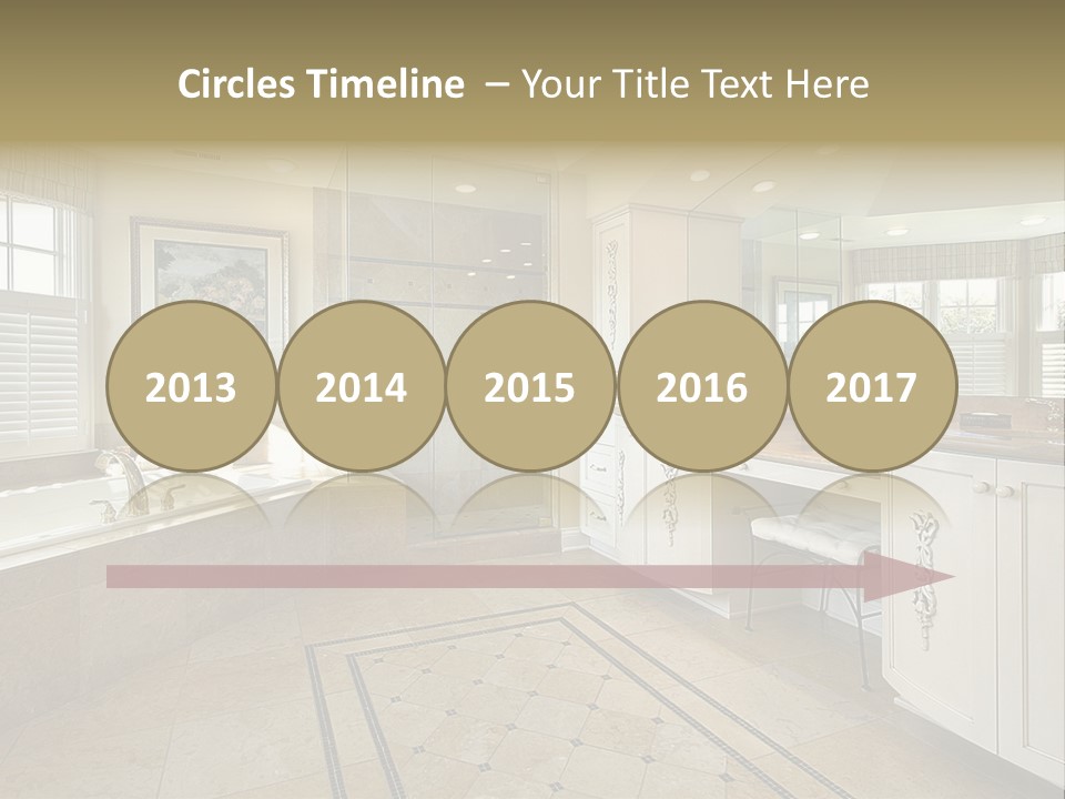 Master Bath With Glass Shower PowerPoint Template