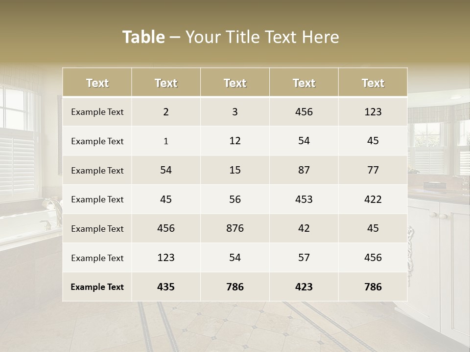 Master Bath With Glass Shower PowerPoint Template