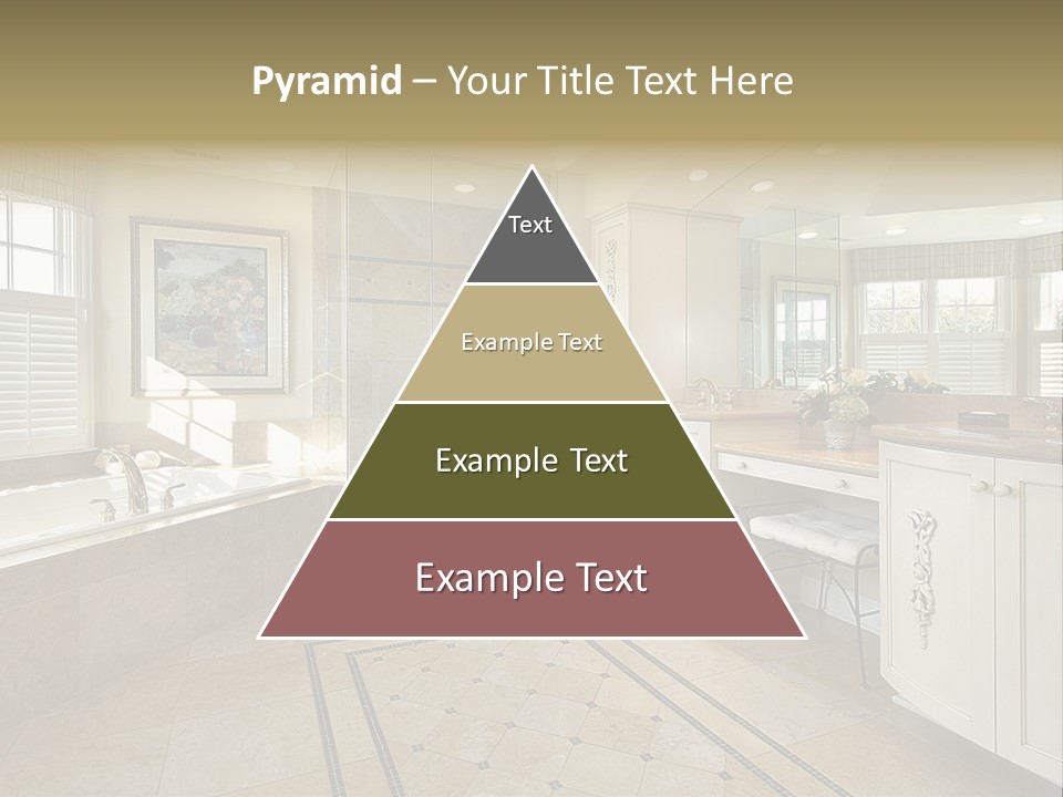 Master Bath With Glass Shower PowerPoint Template