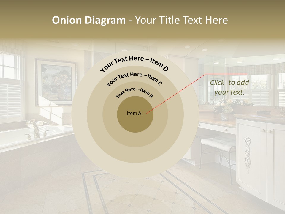 Master Bath With Glass Shower PowerPoint Template