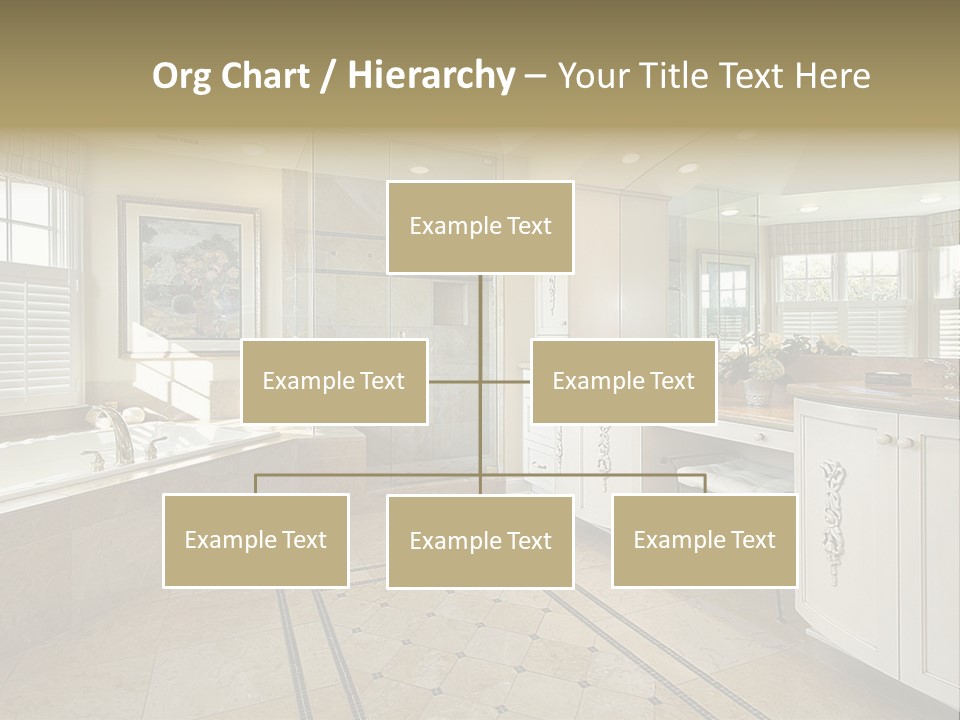 Master Bath With Glass Shower PowerPoint Template