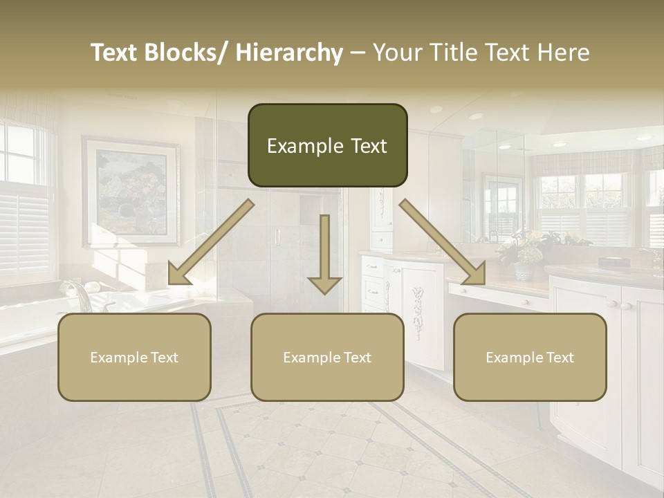 Master Bath With Glass Shower PowerPoint Template