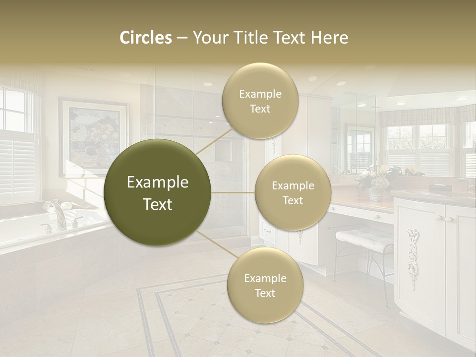 Master Bath With Glass Shower PowerPoint Template