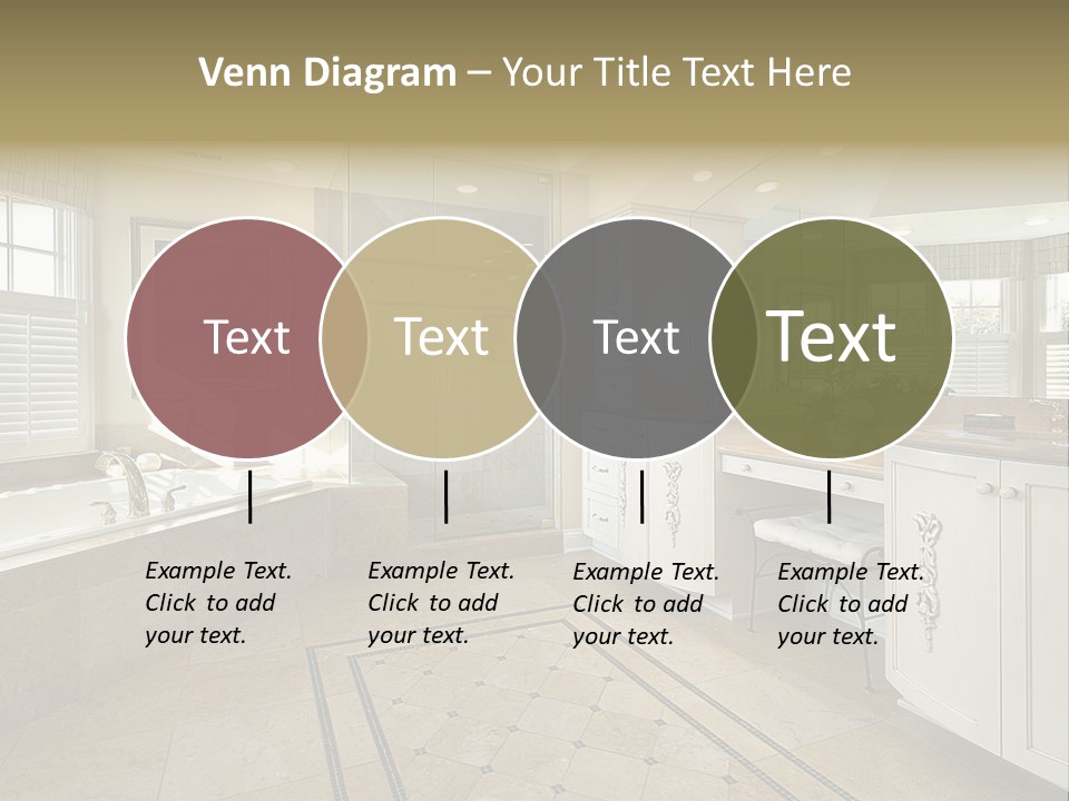 Master Bath With Glass Shower PowerPoint Template