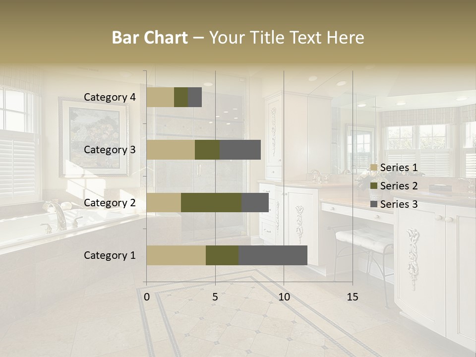 Master Bath With Glass Shower PowerPoint Template