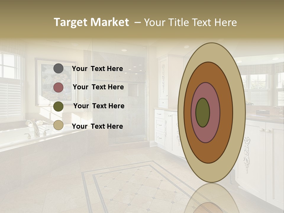 Master Bath With Glass Shower PowerPoint Template