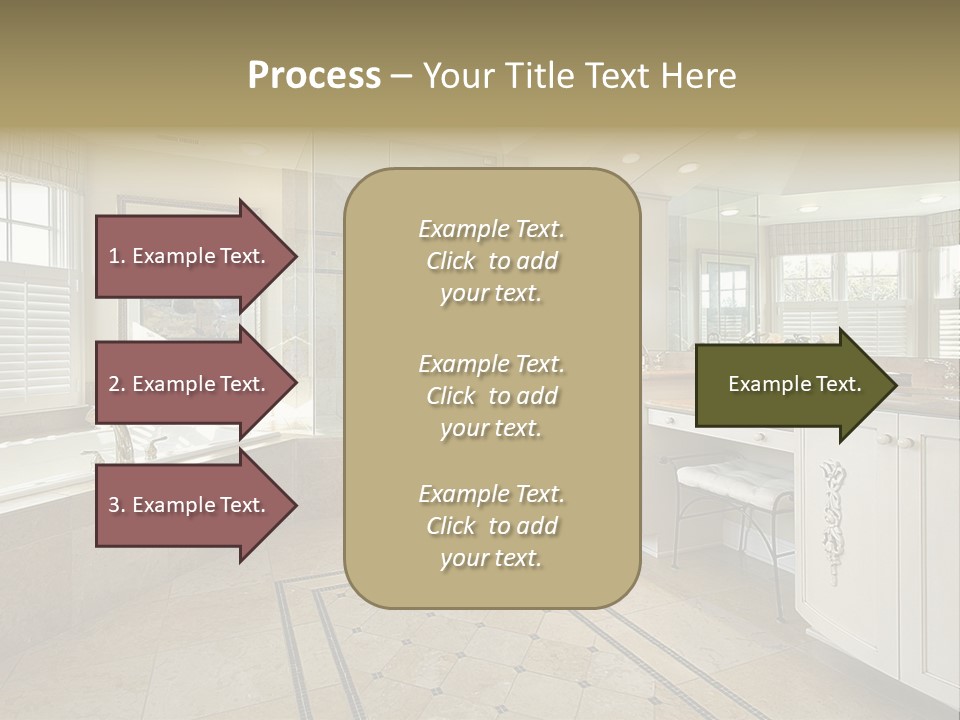Master Bath With Glass Shower PowerPoint Template