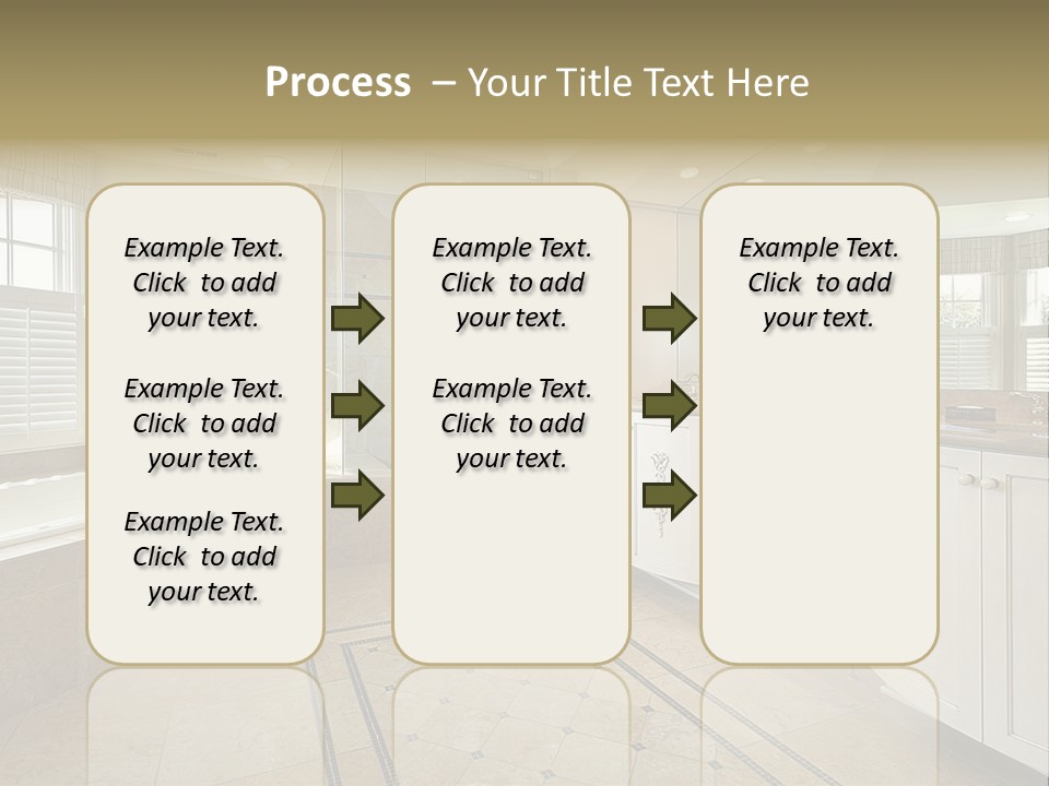 Master Bath With Glass Shower PowerPoint Template
