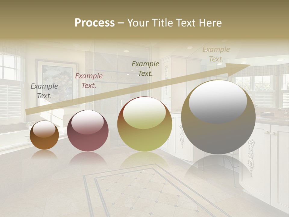 Master Bath With Glass Shower PowerPoint Template