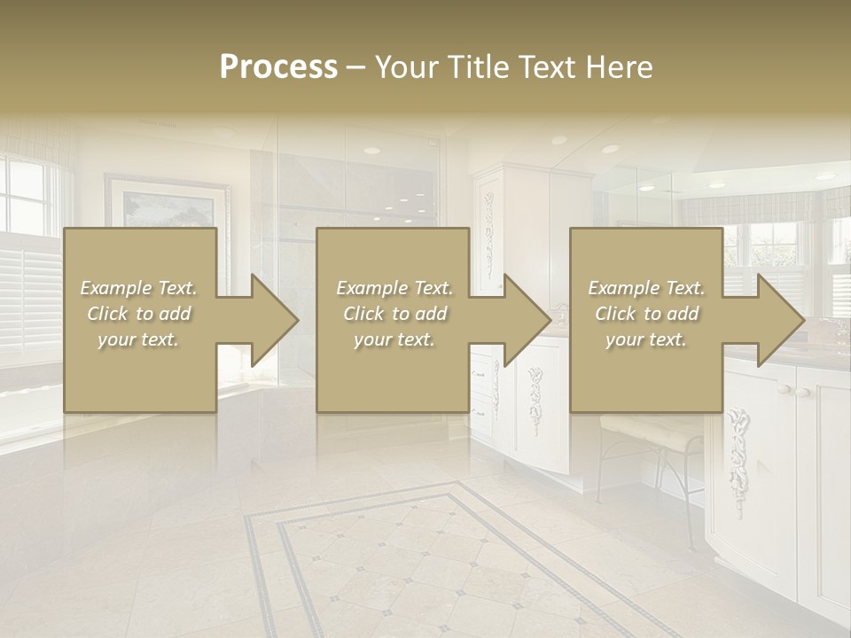 Master Bath With Glass Shower PowerPoint Template
