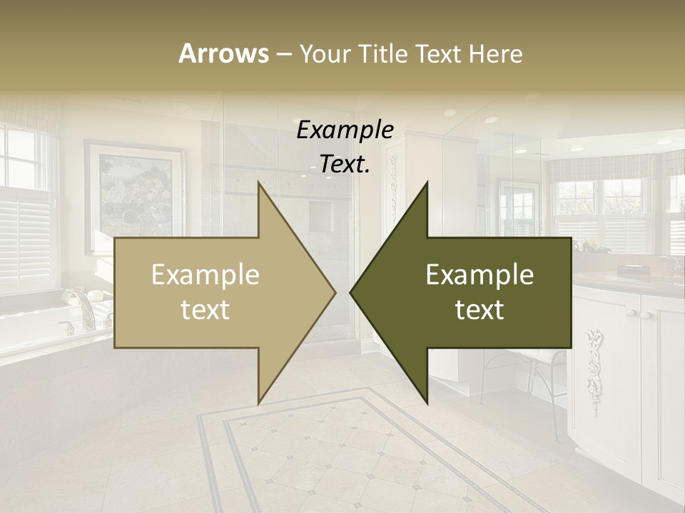 Master Bath With Glass Shower PowerPoint Template