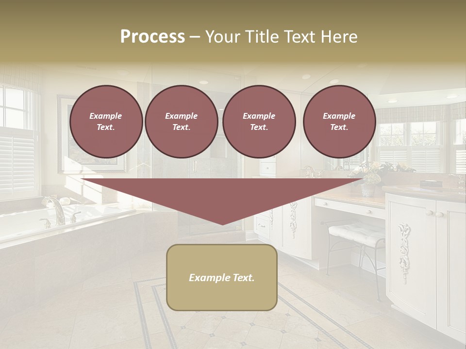 Master Bath With Glass Shower PowerPoint Template