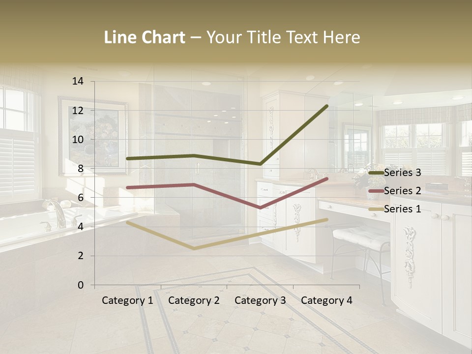 Master Bath With Glass Shower PowerPoint Template