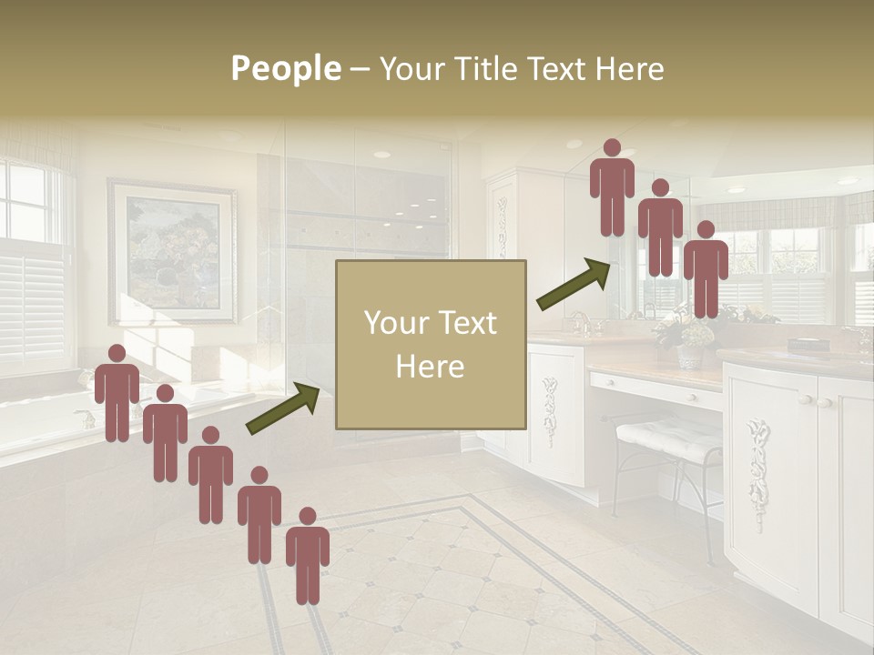 Master Bath With Glass Shower PowerPoint Template