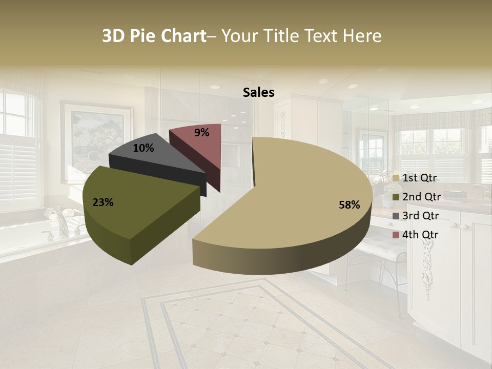 Master Bath With Glass Shower PowerPoint Template