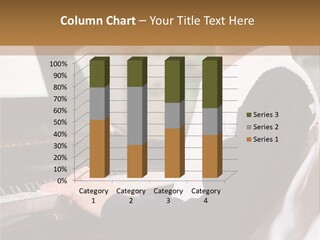 A Shot Of An Asian Boy Playing Piano PowerPoint Template