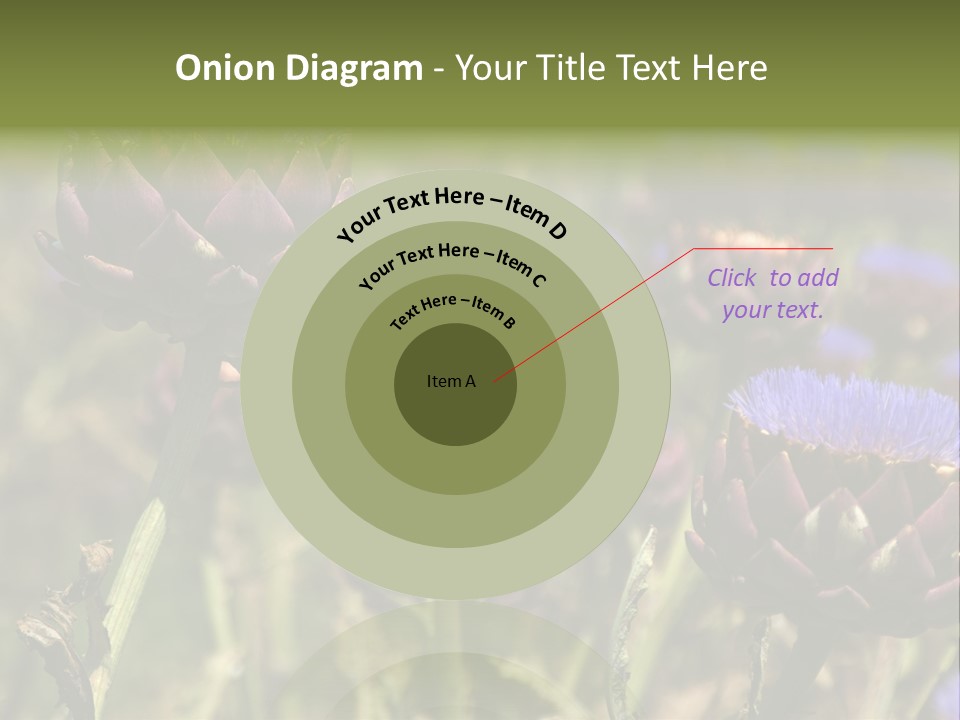 A Field Of Bloomed Artichokes PowerPoint Template