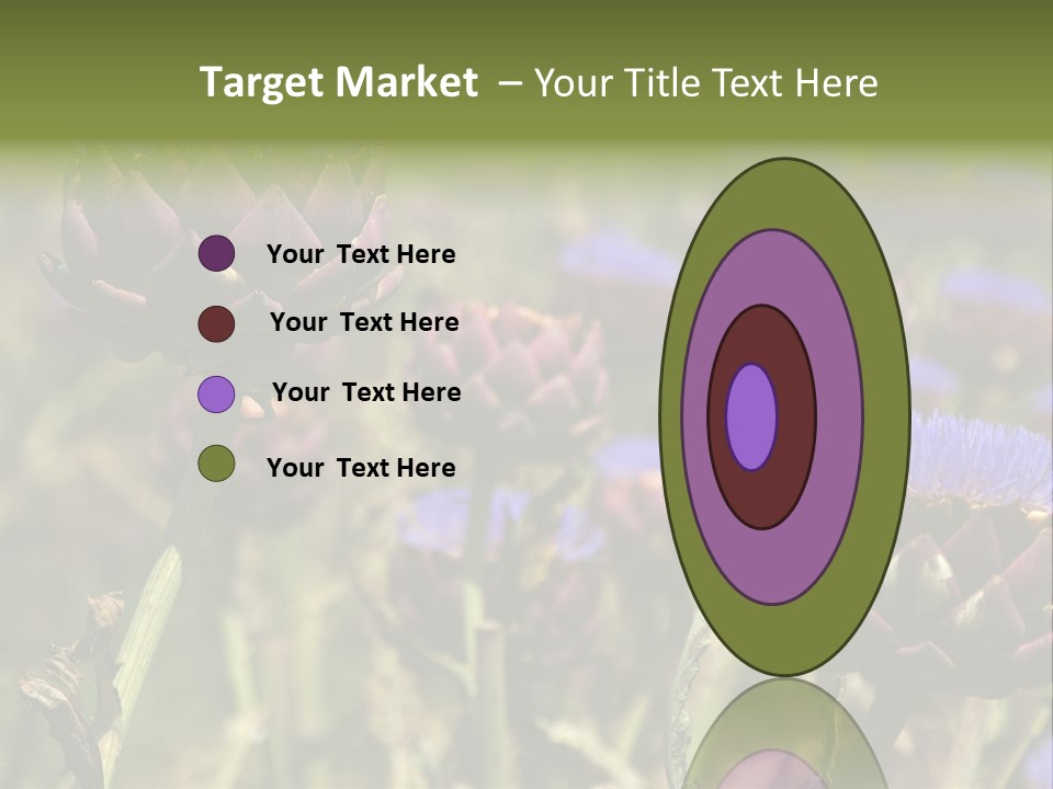 A Field Of Bloomed Artichokes PowerPoint Template