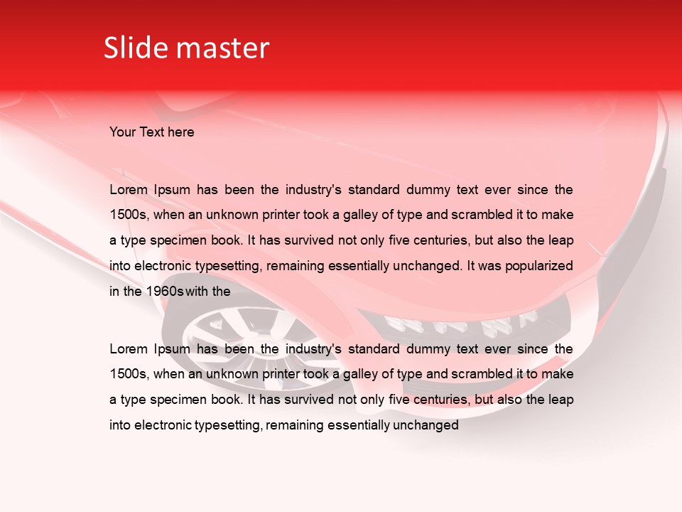 Race Car PowerPoint Template