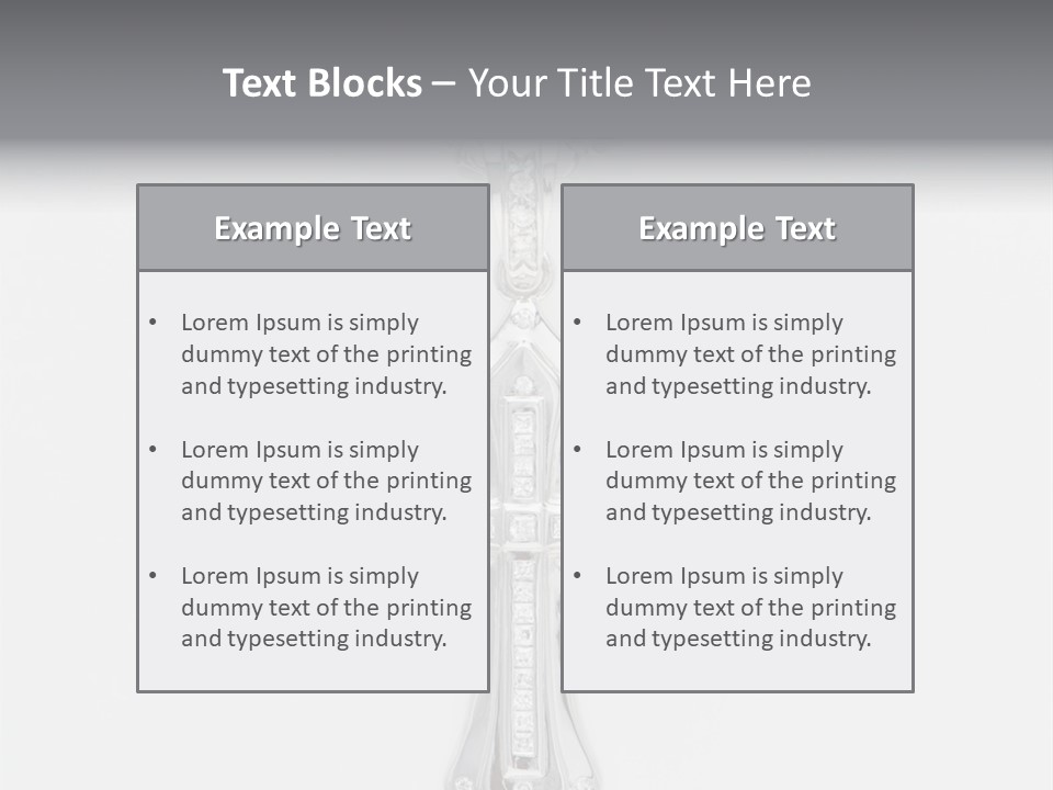 Sterling Silver Pendant PowerPoint Template