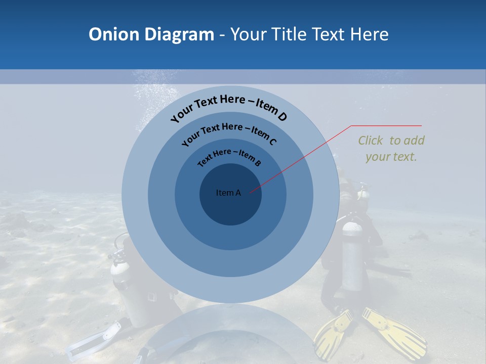 A Group Of People In Scuba Gear In The Water PowerPoint Template