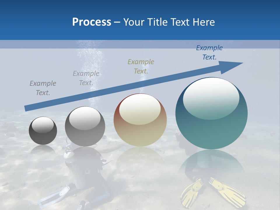 A Group Of People In Scuba Gear In The Water PowerPoint Template