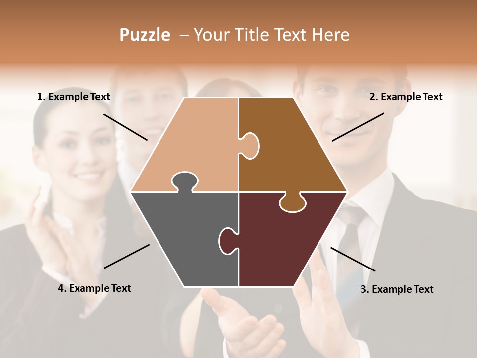 A Group Of Business People Giving A Thumbs Up PowerPoint Template