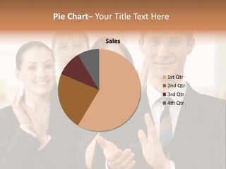 A Group Of Business People Giving A Thumbs Up PowerPoint Template