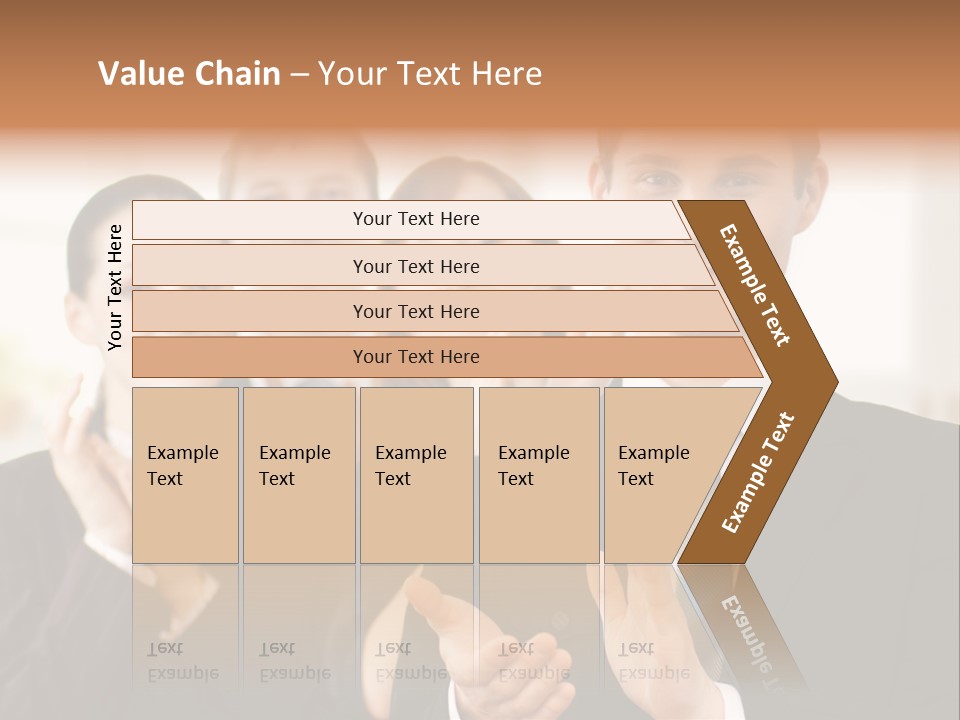 A Group Of Business People Giving A Thumbs Up PowerPoint Template