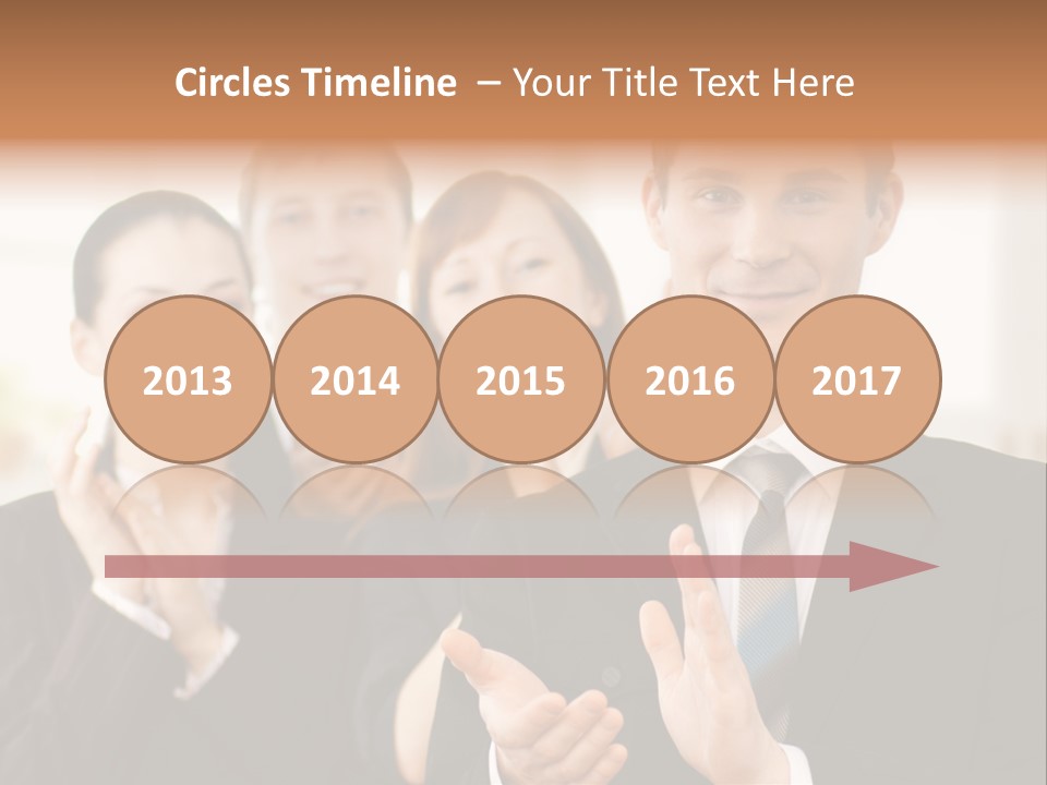 A Group Of Business People Giving A Thumbs Up PowerPoint Template