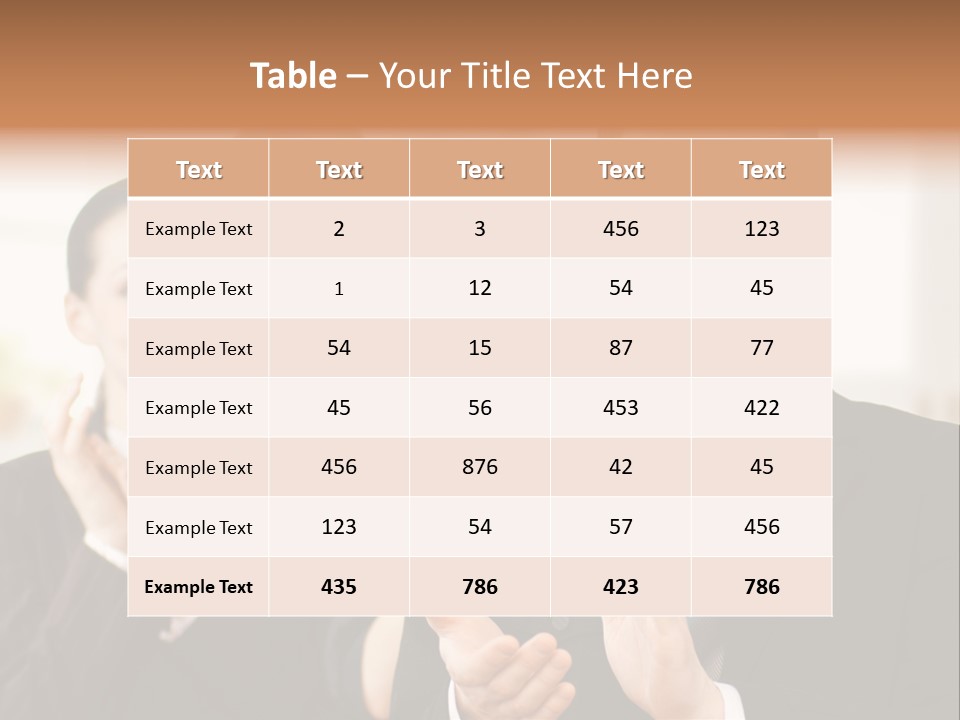 A Group Of Business People Giving A Thumbs Up PowerPoint Template